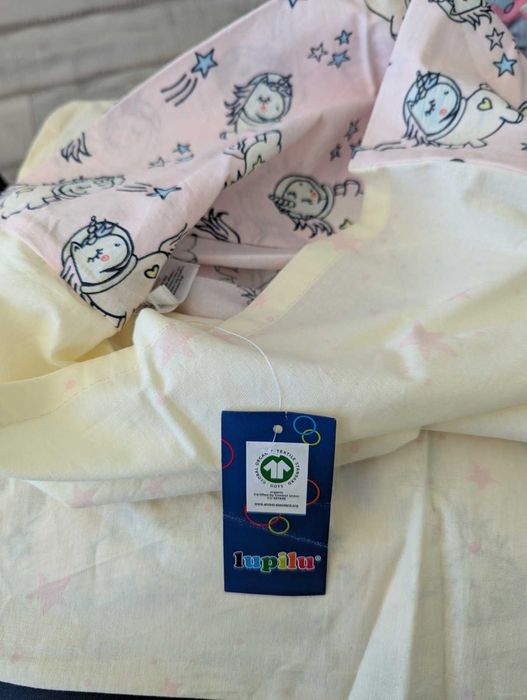 Детско спално бельо - Еднорози, Лупилу, Еко памук