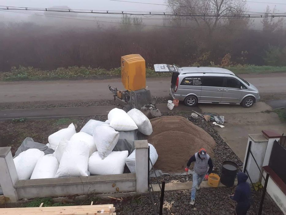 Executăm Șape mecanizate 10 lei mp