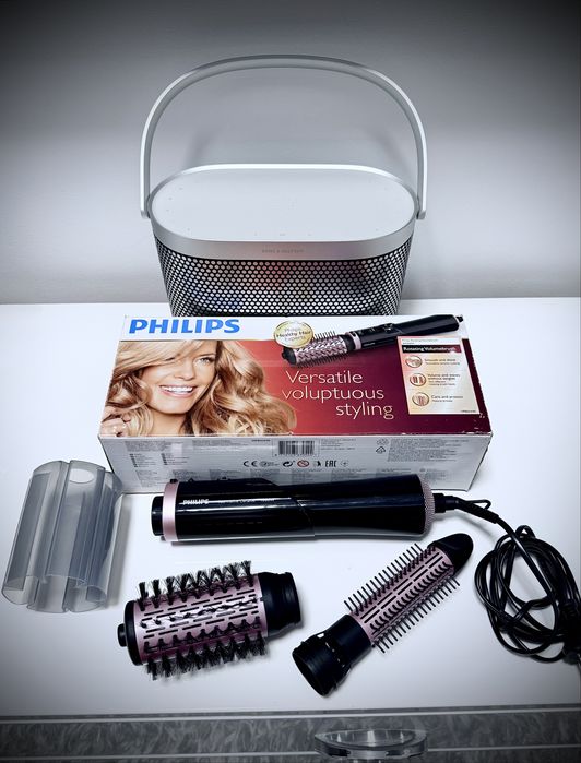 Perie rotativa Philips Dynamic Volume 1000w perie indreptat parul perie volum  cu placi ceramice