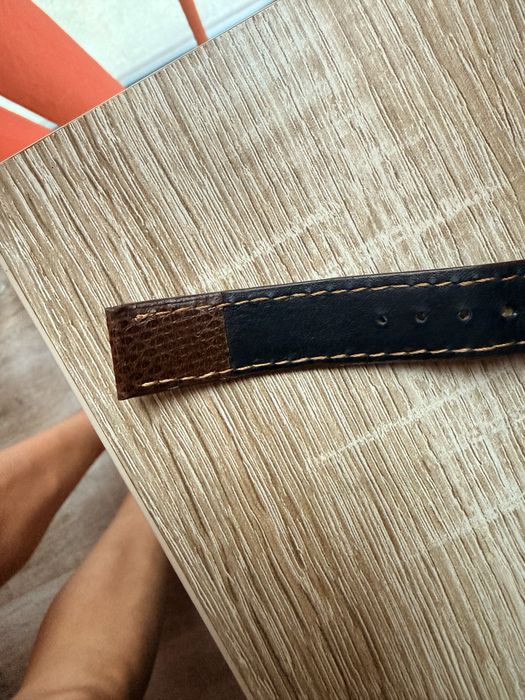 Curea de ceas din piele de piton hand made!