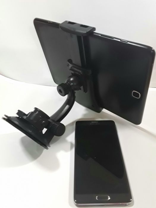 SUPORT 7"-10,1"pentru TABLETA sau TELEFON cu fixare pe parbriz - NOU