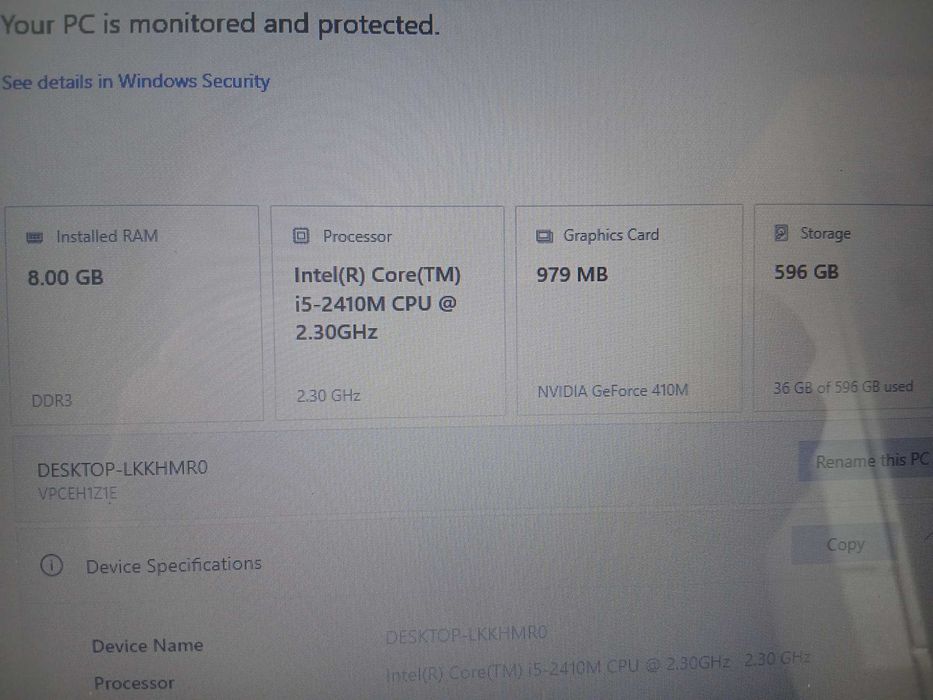 Laptop Sony Vaio PCG 71811M