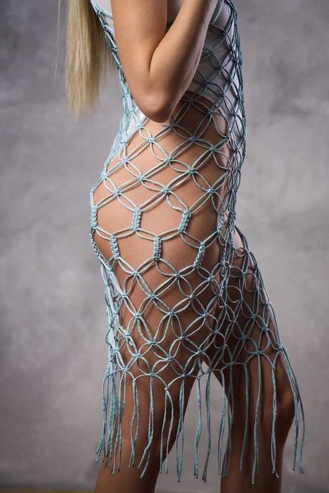 платья  стиль макраме