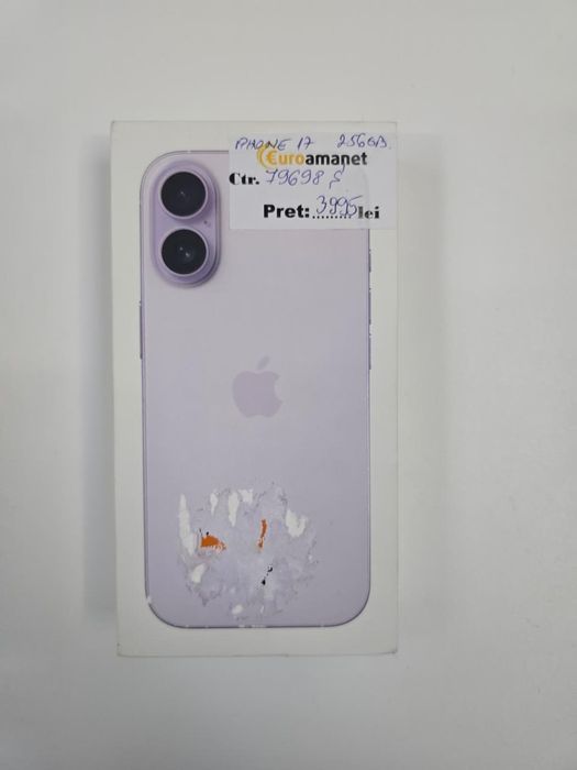 Telefon mobil Apple iPhone 17, 256GB, 5G, Lavender -P-