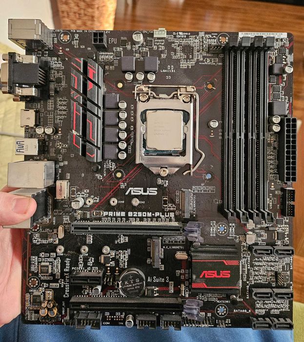 Kit placa de baza ASUS B250m-PLUS + procesor intel i5 7600k