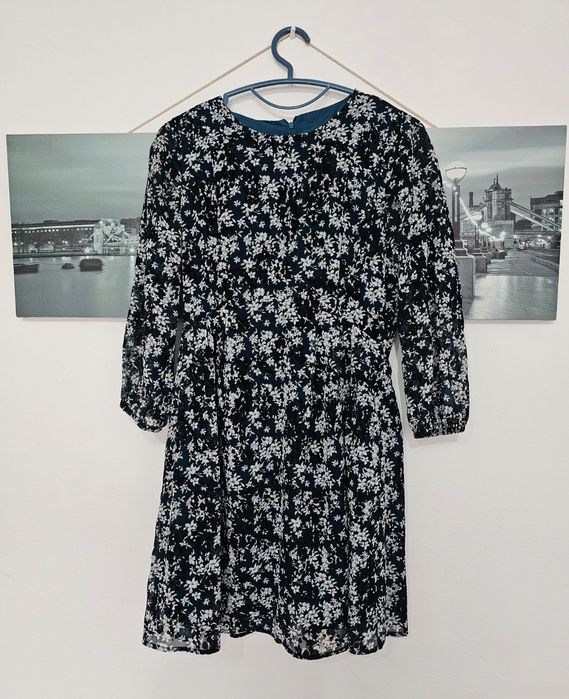 Rochie midi cu imprimeu floral Reserved marime 38