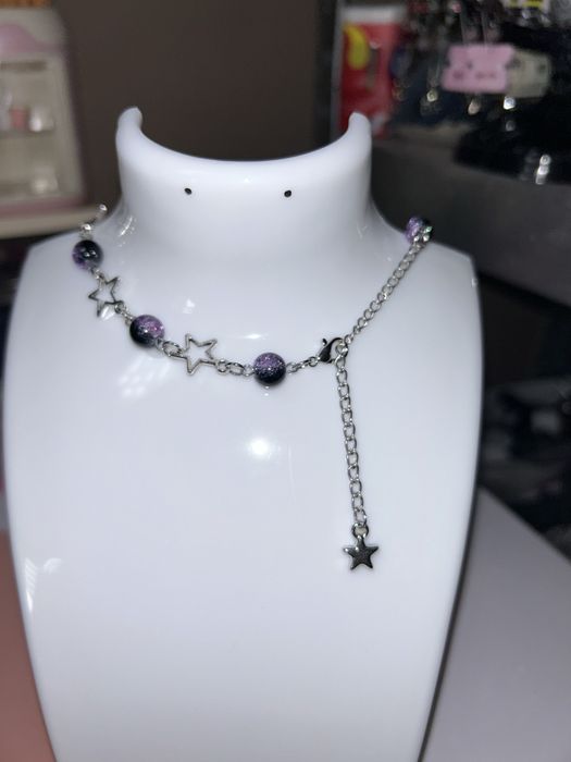 Purple star necklace