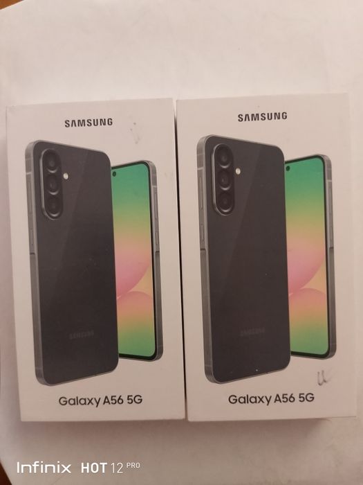 Самсунг А56 5G чёрный 8 ГБ 128ГБ коробка не открыта