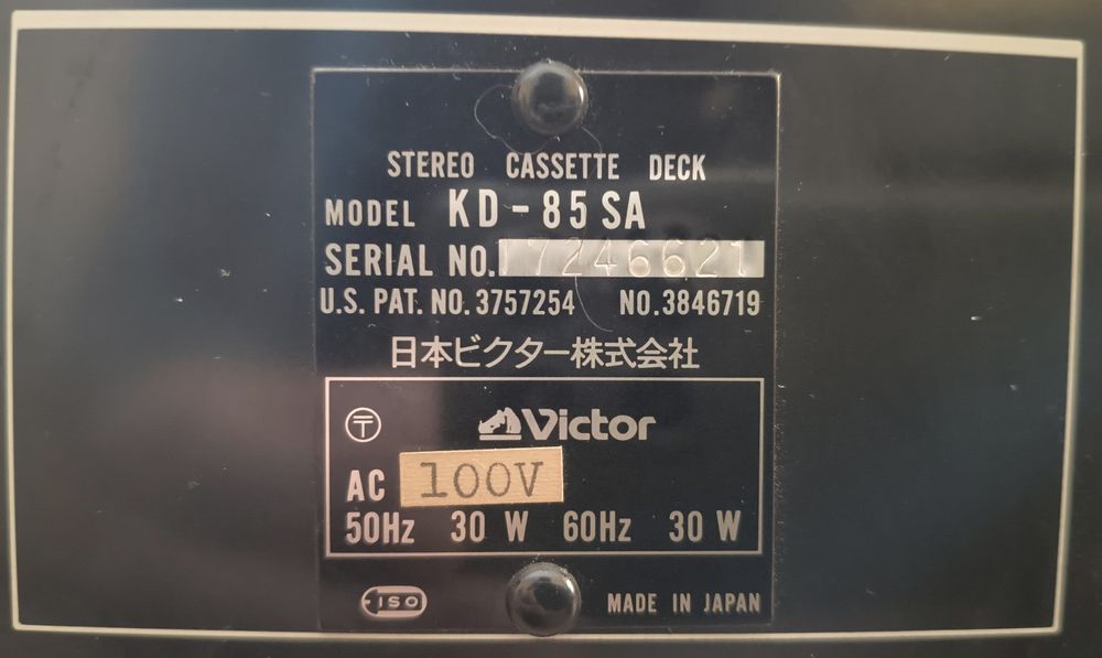 Кассетная дека Victor KD-85SA