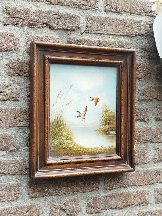 Винтидж холандска картина върху платно