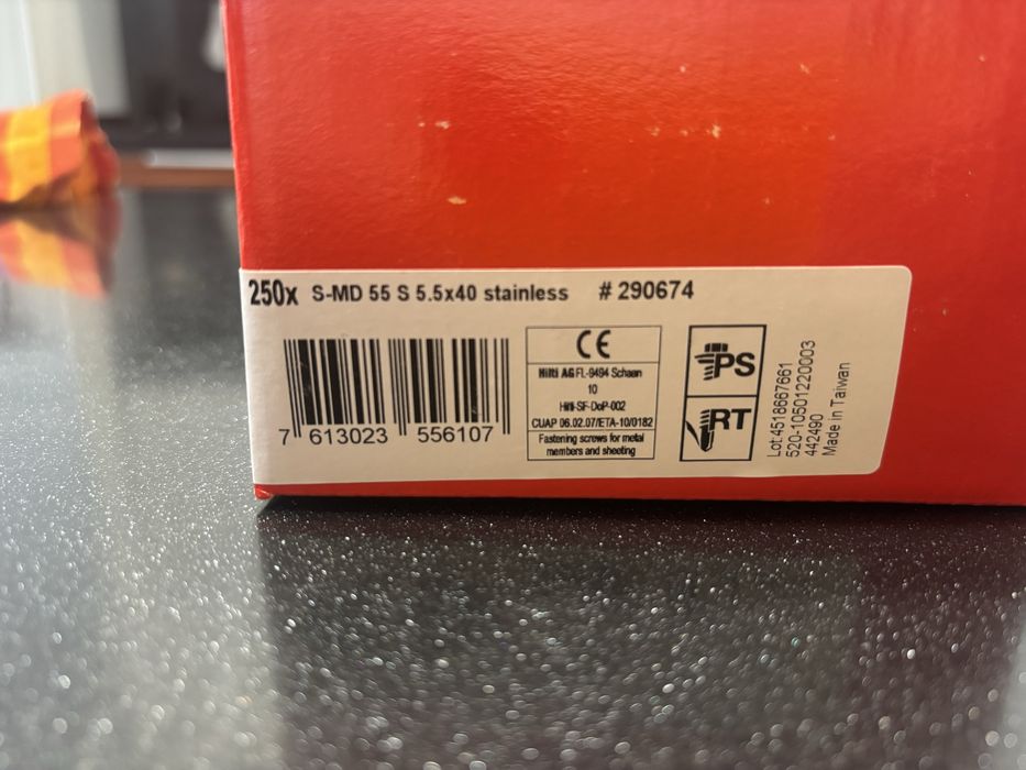 Саморезы Hilti(А2) нержавеющие