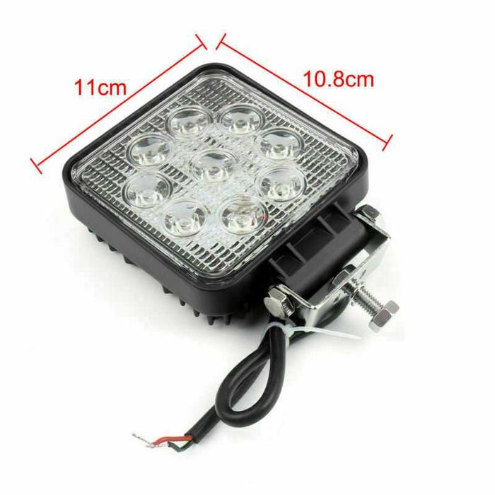 10 БР. Диодни халогени фарове с 9 ДИОДА 27W