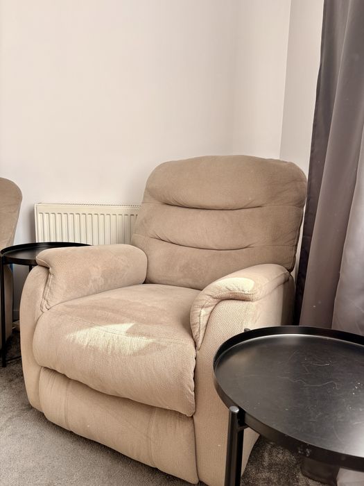 Canapea si fotoliu cu RECLINER