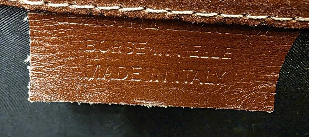 Servieta din piele naturala DiAmanti Trapani Maro