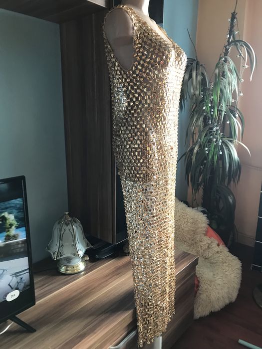Rochie de seara aurie marimea M