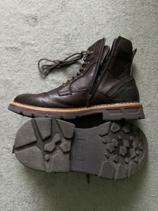 Bocanci din piele maro pt. bărbați