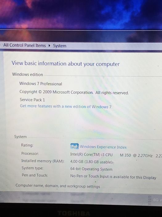 Тошиба сателит C650-178