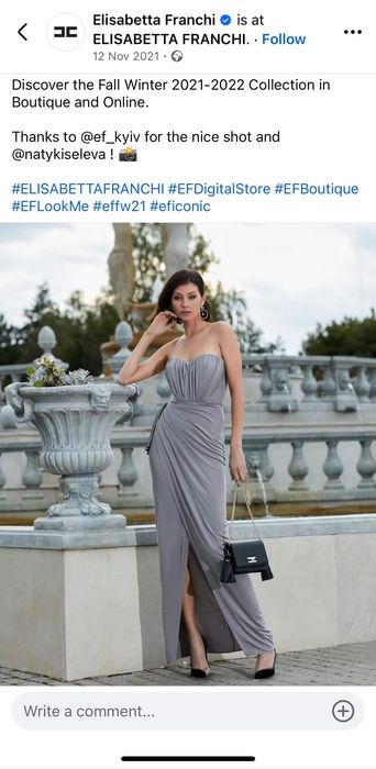 Оригинални рокли Elisabetta Franchi/Pinko М размер/Pinko топ XL/клин XS