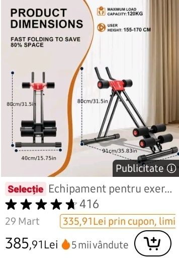 Aparat exerciții fizice