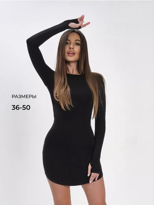 Женское платье черное