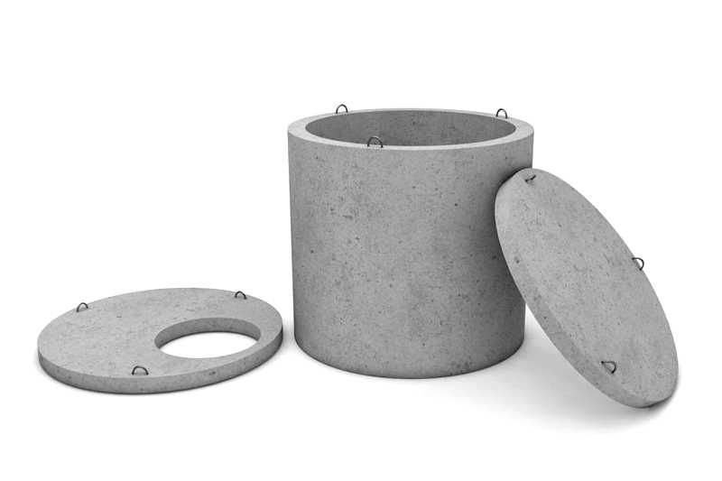 Колодец.Kalodes.Kolodec (кольцо стеновой. Дниша. Плита перекрыти