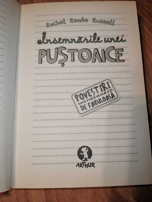 Set carti "Jurnalul unui pusti" (vol. 1 si 4) si "Insemnarile unei pustoaice" (vol. 1), aproape noi