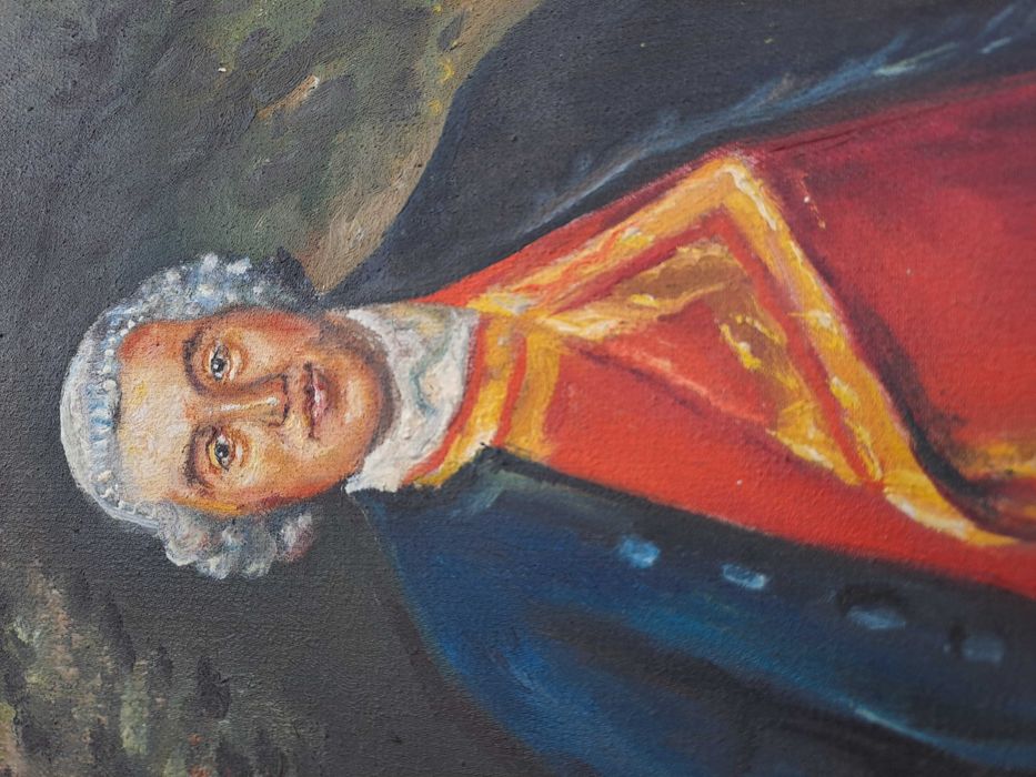 tablou pictura pe panza 42/55 cm portret John Needman