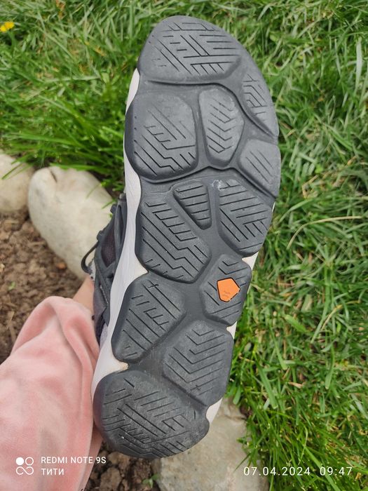 Мъжки туристически обувки за преходи nh500 fresh, сиви