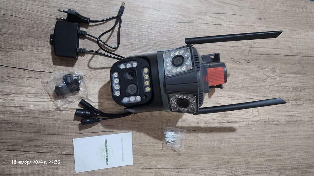 Wifi ptz камера с 4 линзами