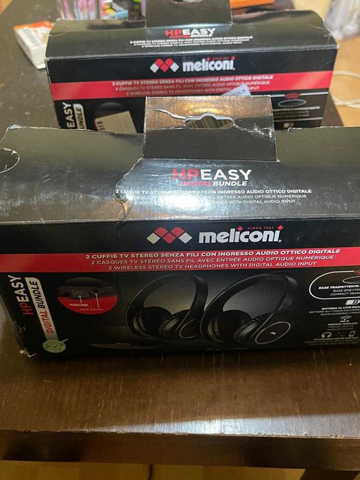 Pereche căști TV stereo fără fir Meliconi HP Easy Digital Bundle