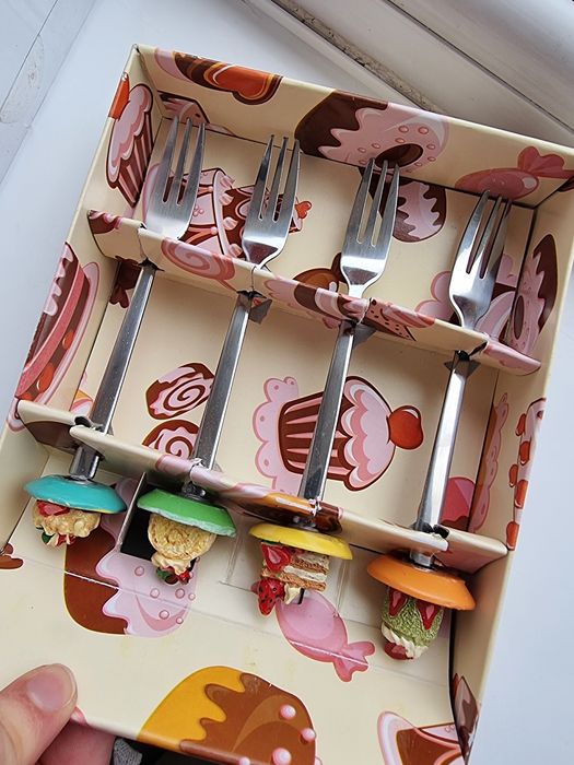 Мини десертни вилици -  ръчна изработка