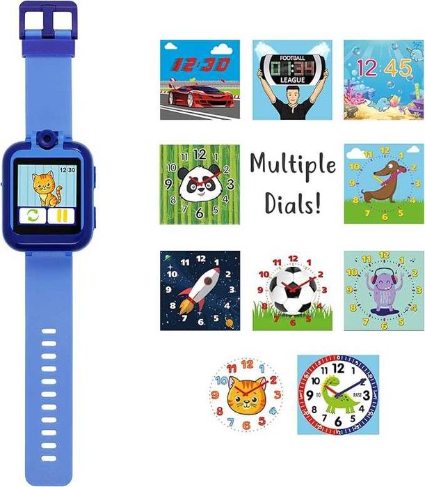Интерактивен смарт часовник и слушалки за деца Комплект Розов Син