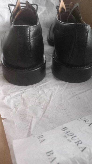 Pantofi negri piele naturală Luigino Mazza - M45