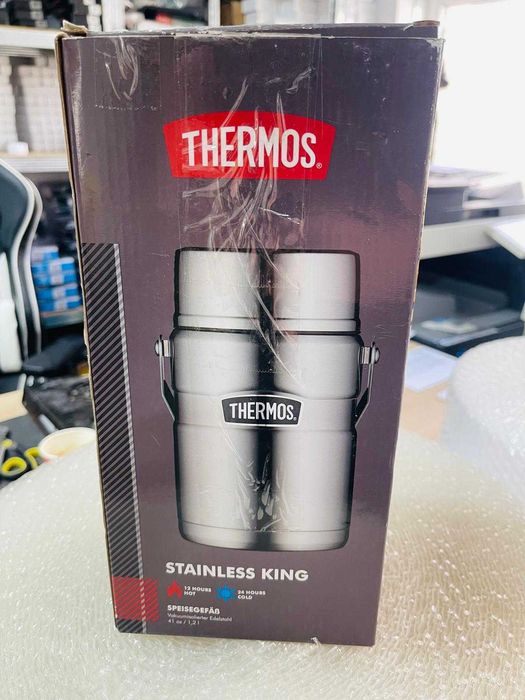 Termos pentru alimente Thermos Stainless King, 1.2L,argintiu