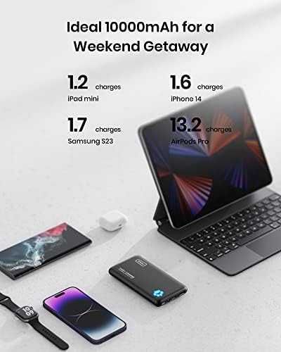 Ново Преносимо зарядно устройство 10000mAh 22,5W PowerBank USB C