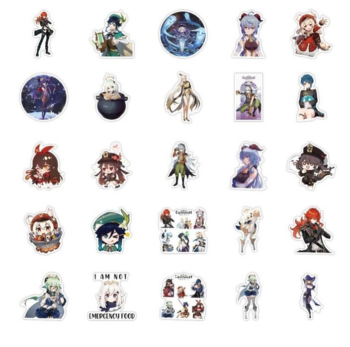 Стикеры Genshin Impact