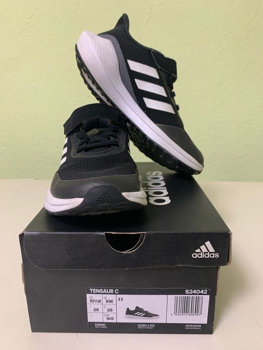 Детски маратонки Adidas Tensaur C №28 – черни, като нови