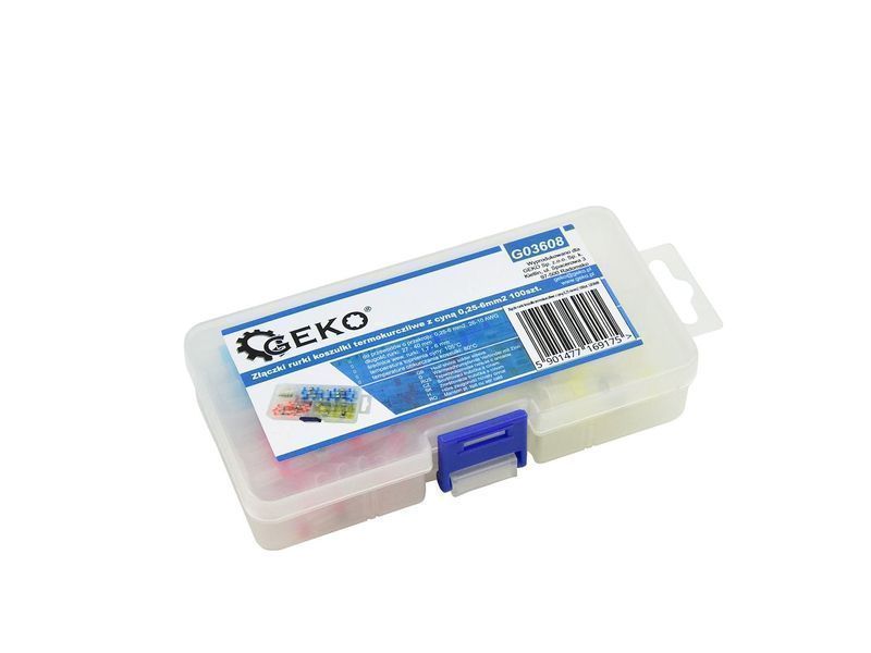 Комплект термосвиваеми тръби, калай 100 бр. geko