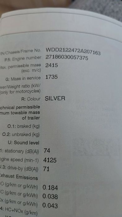Mercedes-Benz W212 на части OM271.860 150kW 204к.с.
