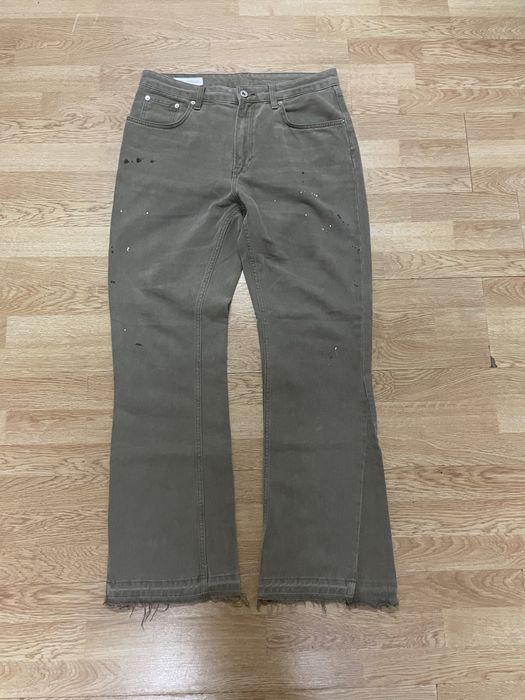 Zara Flared Jeans Khaki