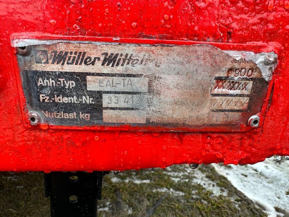 Trailer Muller Mitteltal 2 axe - 10 tone