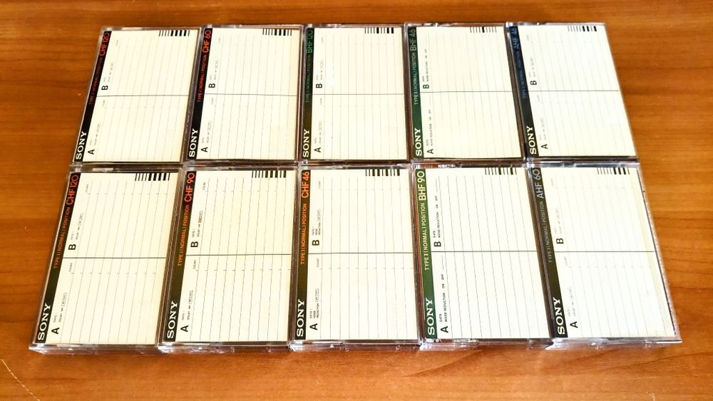 10 -  Аудиокассет SONY