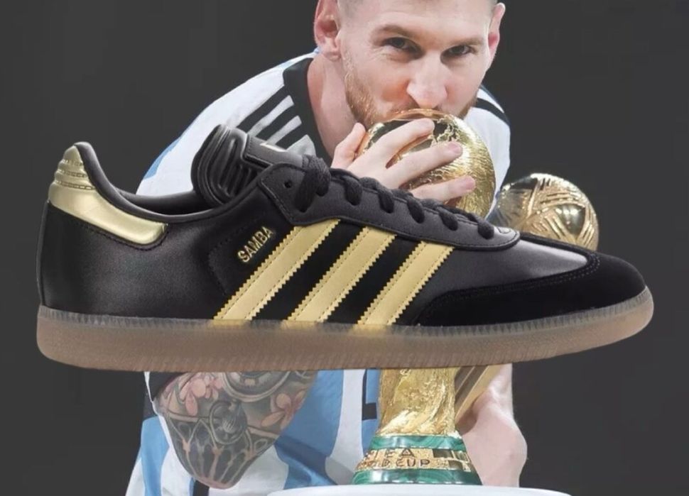 Adidas Samba Messi Indoor Noi Originali (40 2/3)