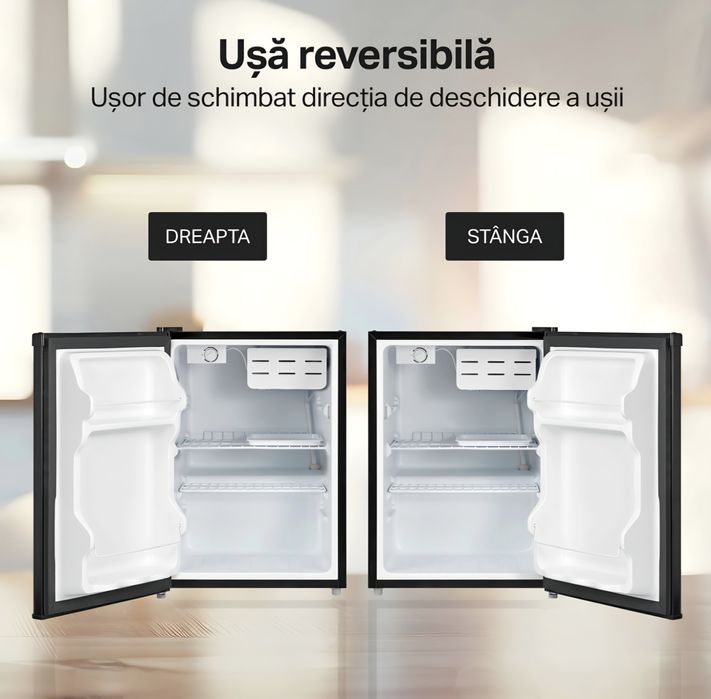 Frigider 65litri, 12/24v cu compresor nou