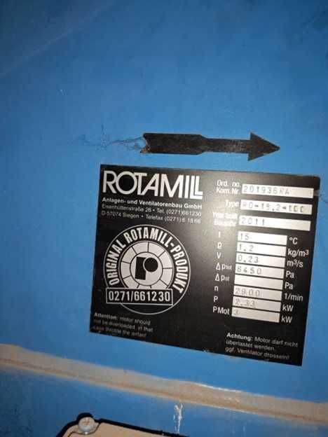 Вентилятор Rotamill R0 (БУ)