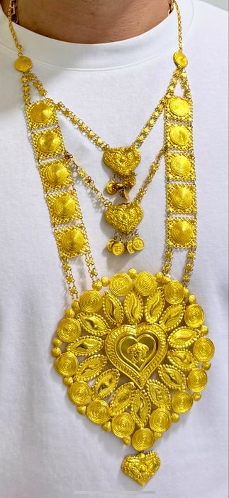 Колье золотое 585