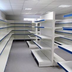 Торговое оборудование стеллаж витрина витринный полка для магазина