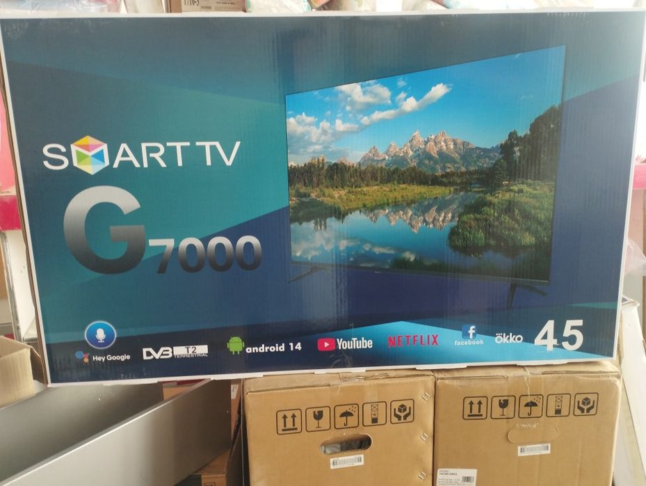 Smart tv 43 android 2 ta pult galasavoy kafolati bor