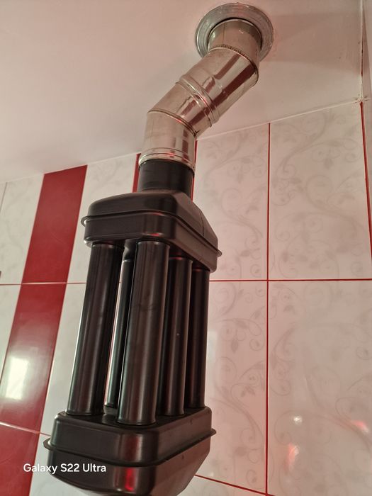 Vând boiler pe lemne și electric de inox de  120 litri