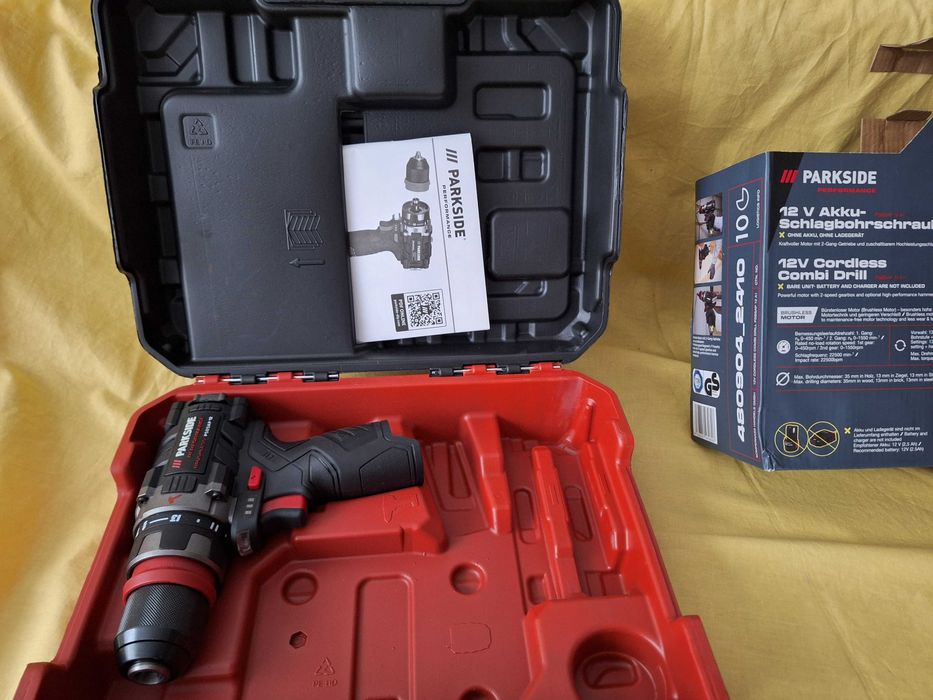 Bormasina, masina de gaurit cu percutie, parkside 12V